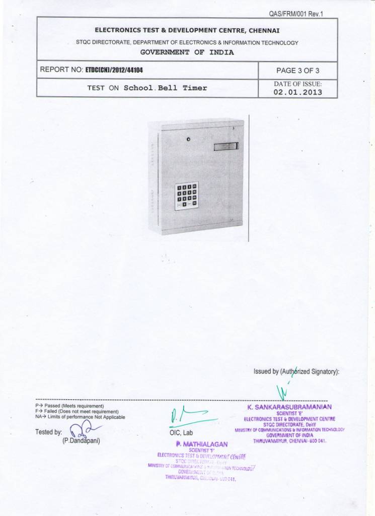 School College Factory Bell Timer